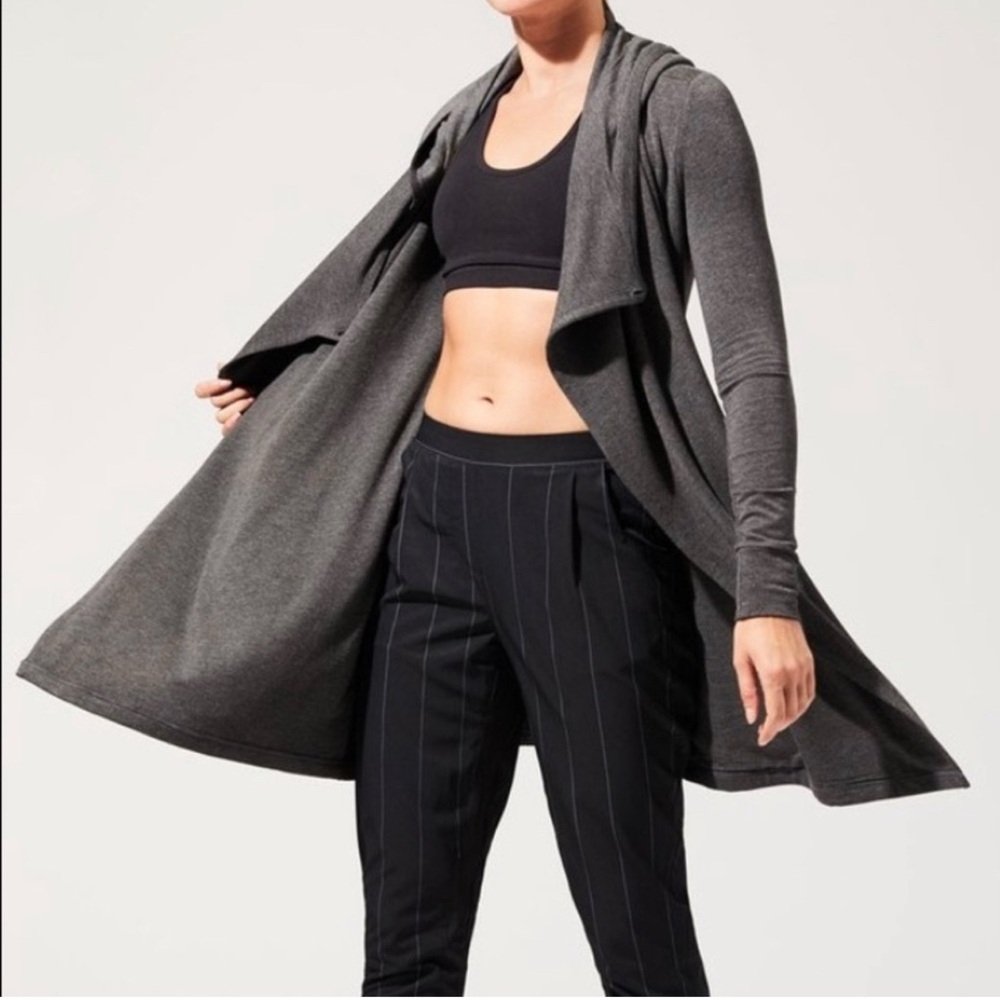 MPG Hooded Wrap Cardigan (Purple)
